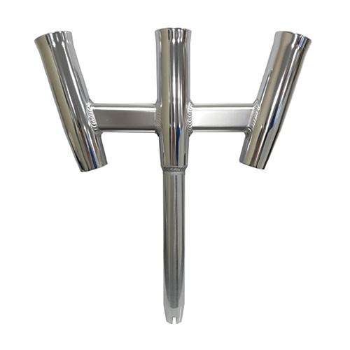 Tigress® 88146 - 10 L Polished Aluminum Bolt-On Transom Rod Holder 