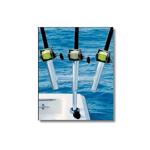 Taco Kite Fishing Gunnel Mount 3-rod holder F31-0770BSA-1
